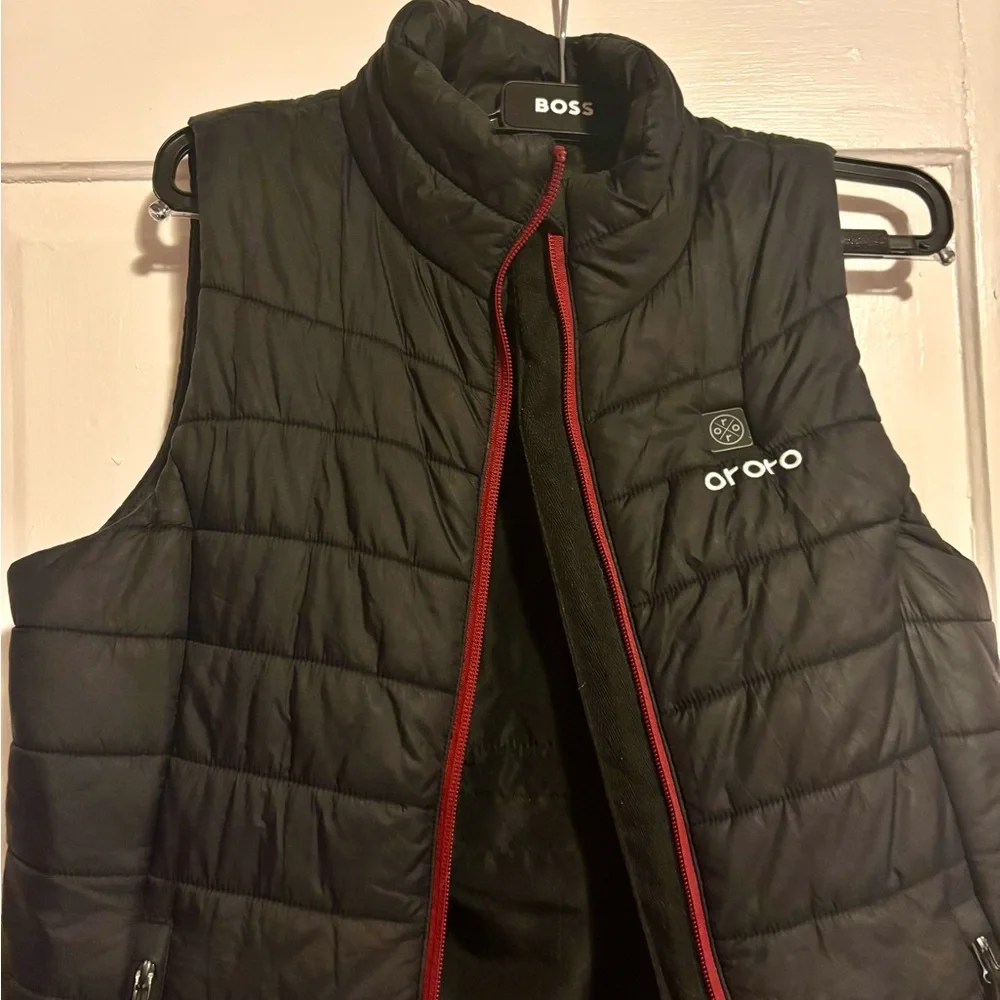 Ororo Heated Women's Black Puffer Vest - Picture 4 of 9
